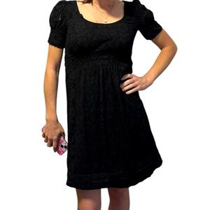 Juicy couture eyelet  Black Lace Dress